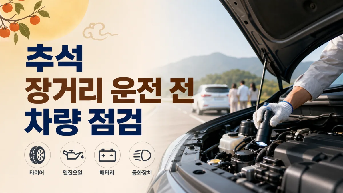 "출발 직전에 봐도 되겠죠" 장거리 전에 확인할 다섯 가지