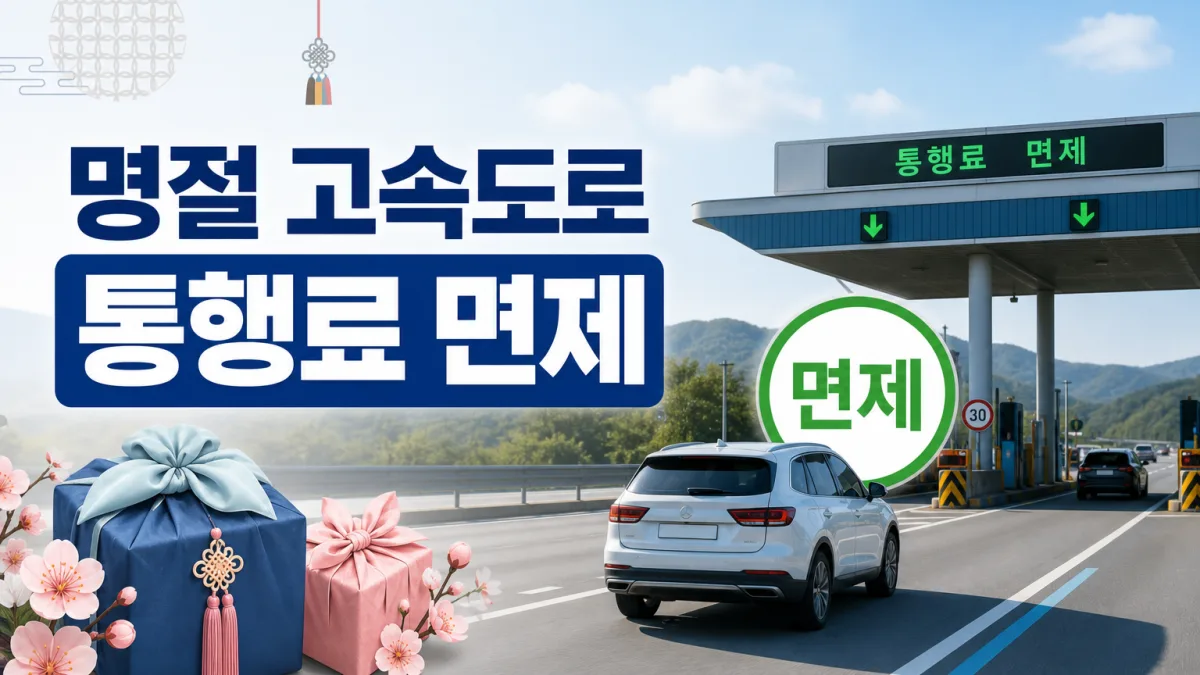 "명절엔 하이패스 꺼야 하나요" 통행료 면제가 적용되는 방식