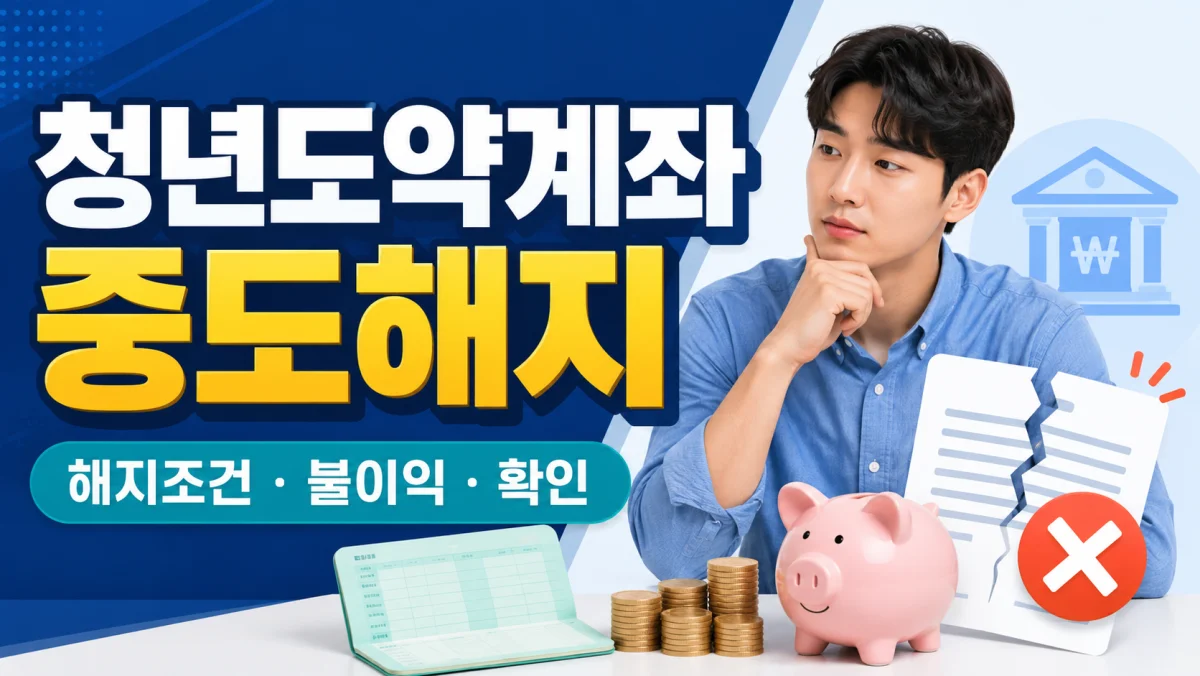 청년도약계좌 중도해지 손해, 3년 기준으로 갈라지는 정부기여금