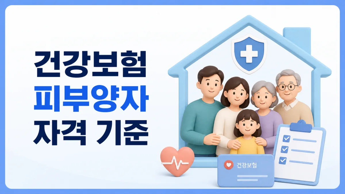 건강보험 피부양자 자격 기준, 소득 2천만 원과 재산 과세표준