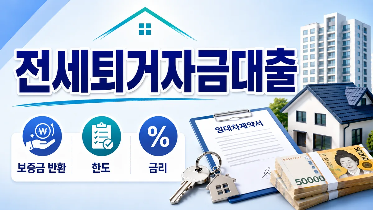 전세퇴거자금대출 조건 총정리, 집주인이 보증금 돌려줄 돈이 없을 때 받는 대출