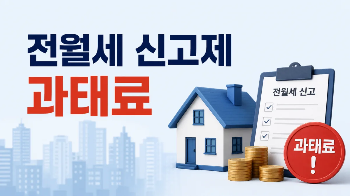 전월세 신고제 대상과 과태료 기준, 계약일부터 30일