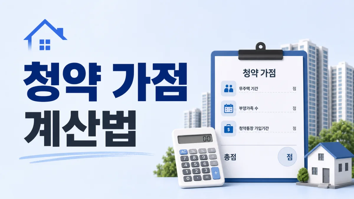 청약 가점 계산법, 84점을 나누는 세 항목 기준